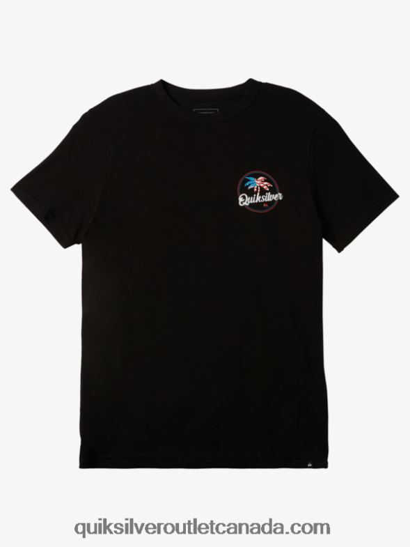 CA Quiksilver Men Palm Breezy T-Shirt black TX4R2237
