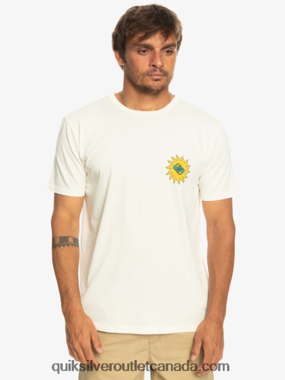 CA Quiksilver Men Planet Positive T-Shirt birch TX4R21340