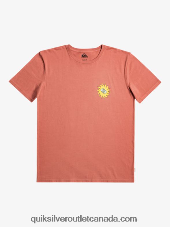 CA Quiksilver Men Planet Positive T-Shirt marsala TX4R21339