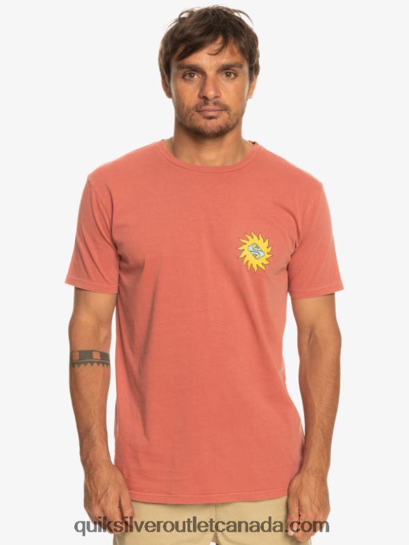 CA Quiksilver Men Planet Positive T-Shirt marsala TX4R21339