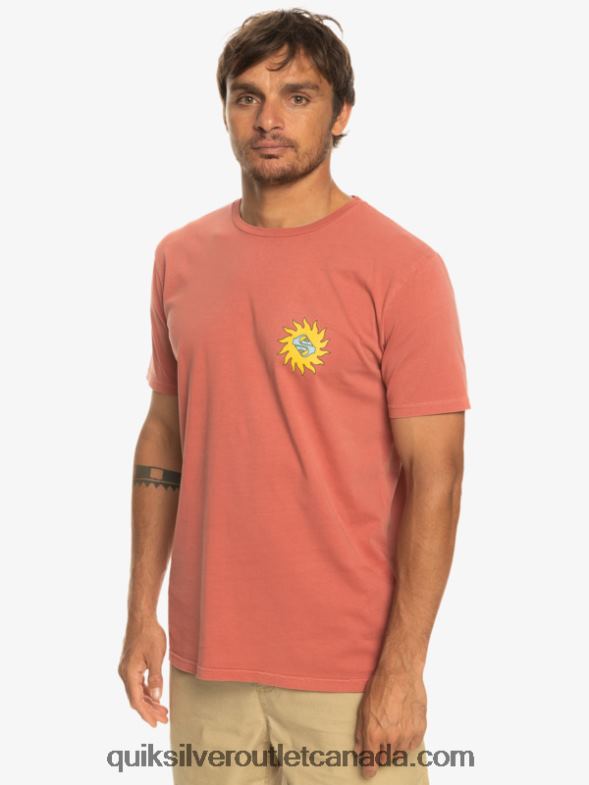 CA Quiksilver Men Planet Positive T-Shirt marsala TX4R21339