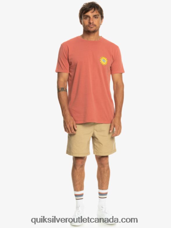 CA Quiksilver Men Planet Positive T-Shirt marsala TX4R21339