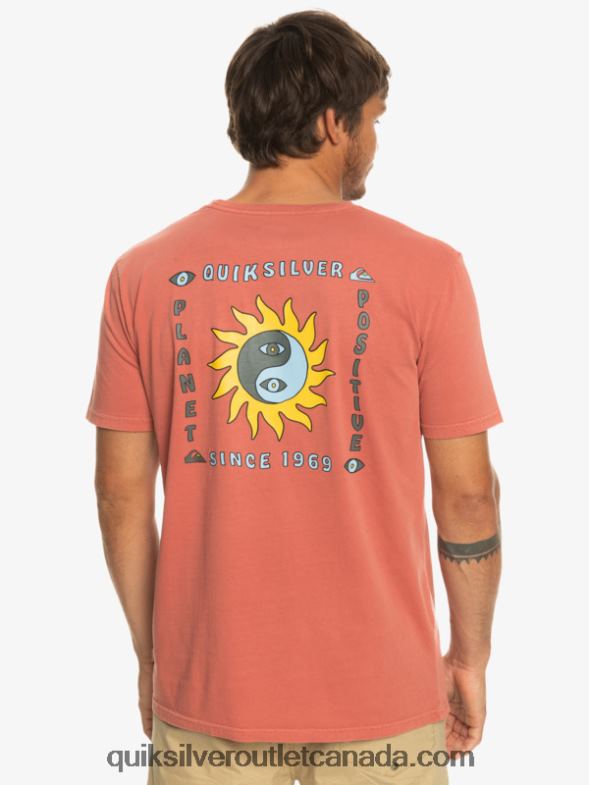 CA Quiksilver Men Planet Positive T-Shirt marsala TX4R21339