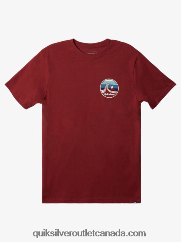 CA Quiksilver Men Port Of Call T-Shirt ruby wine TX4R21512