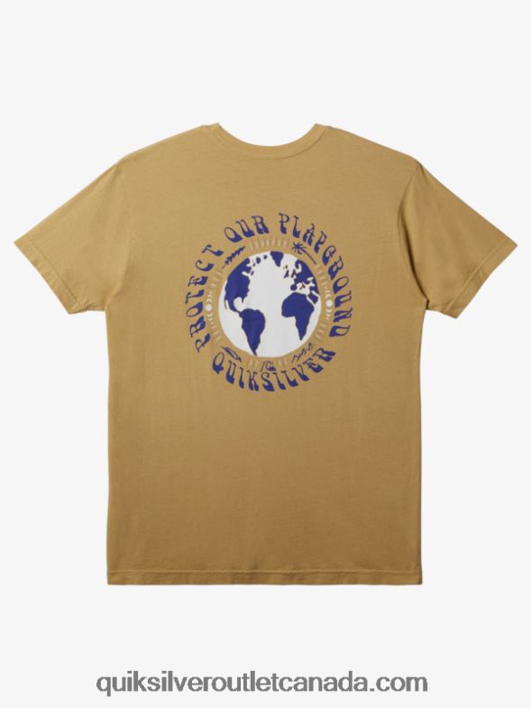 CA Quiksilver Men Protect Our Playground T-Shirt taos taupe TX4R2294
