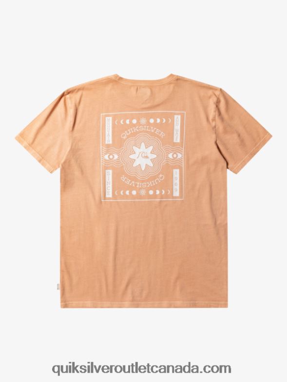 CA Quiksilver Men Psyched T-Shirt copper tan TX4R2754