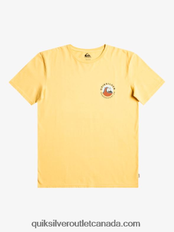CA Quiksilver Men QS Bubble Stamp T-Shirt wheat TX4R21157
