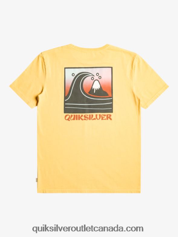 CA Quiksilver Men QS Bubble Stamp T-Shirt wheat TX4R21157