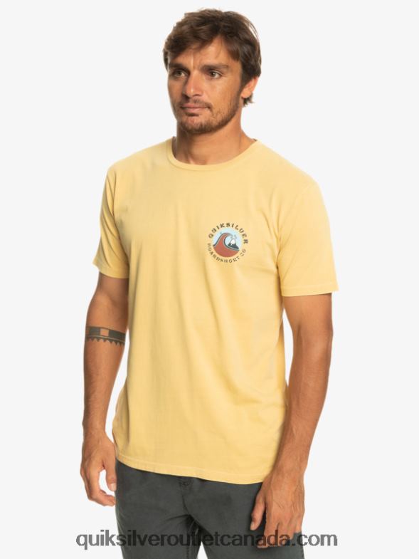 CA Quiksilver Men QS Bubble Stamp T-Shirt wheat TX4R21157
