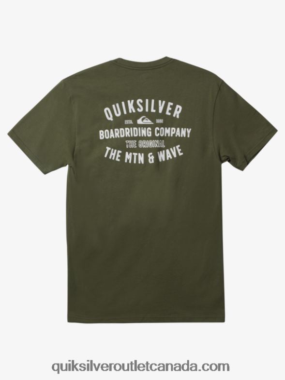 CA Quiksilver Men QS Surf Lockup T-shirt four leaf clover TX4R2959