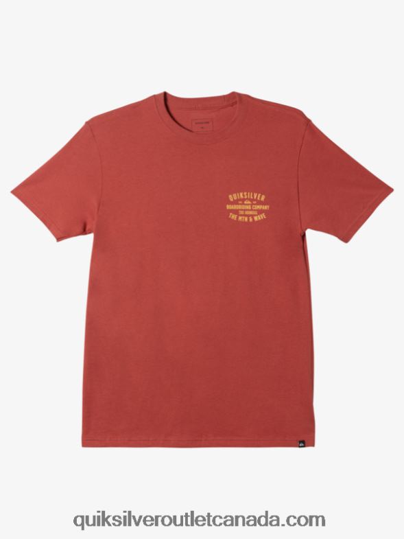 CA Quiksilver Men QS Surf Lockup T-shirt marsala TX4R2961