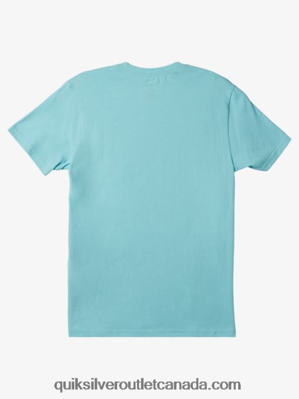 CA Quiksilver Men Rain Check T-Shirt angel blue TX4R2509
