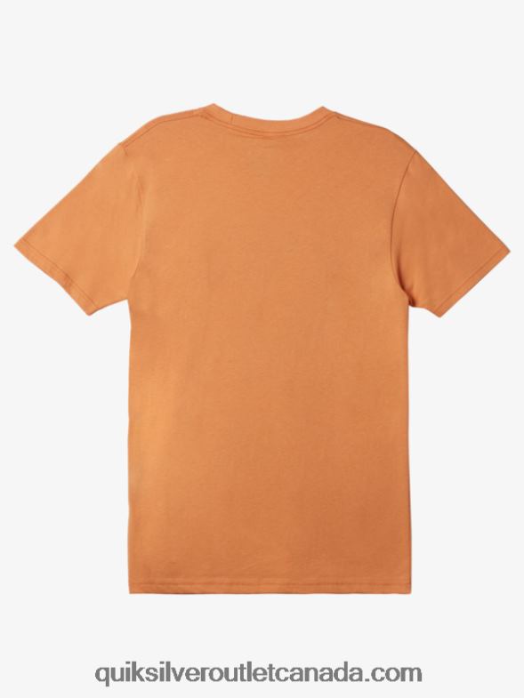 CA Quiksilver Men Rain Check T-Shirt copper tan TX4R2507