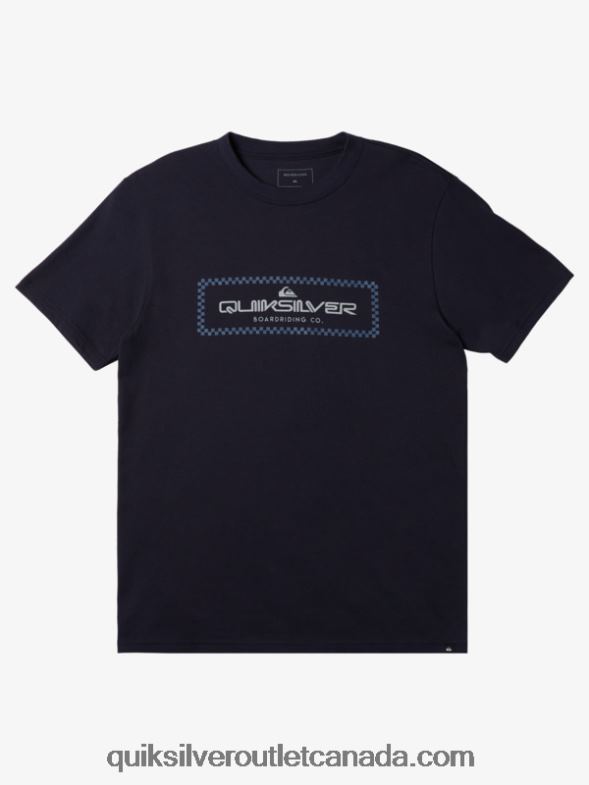 CA Quiksilver Men Rain Check T-Shirt navy blazer TX4R2508