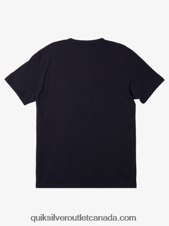 CA Quiksilver Men Rain Check T-Shirt navy blazer TX4R2508