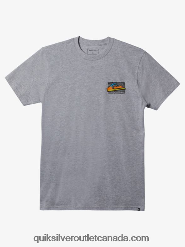 CA Quiksilver Men Retro Fade T-shirt athletic heather TX4R21111