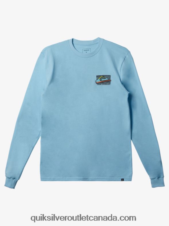 CA Quiksilver Men Retro Fade T-shirt sky blue TX4R21212