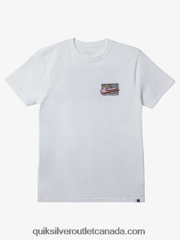 CA Quiksilver Men Retro Fade T-shirt white TX4R21110