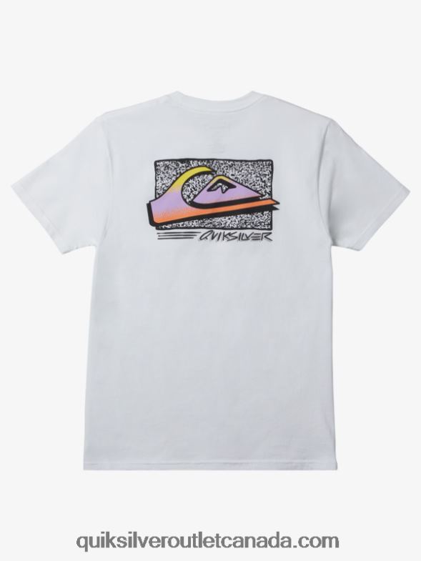 CA Quiksilver Men Retro Fade T-shirt white TX4R21110