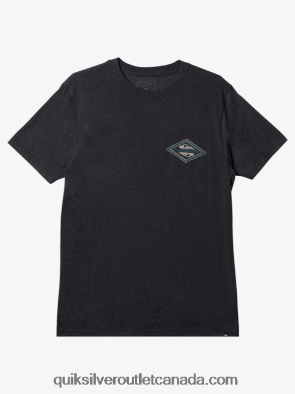 CA Quiksilver Men Reverse Logo Mod T-shirt charcoal heather TX4R21199
