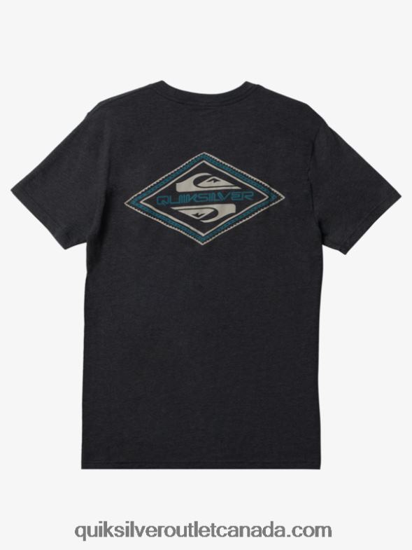 CA Quiksilver Men Reverse Logo Mod T-shirt charcoal heather TX4R21199