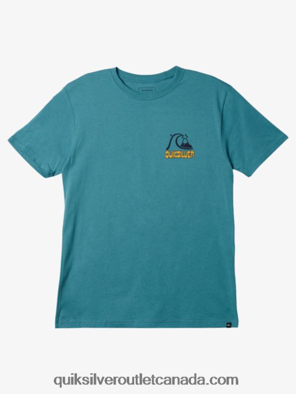 CA Quiksilver Men Rise & Shine T-shirt brittany blue TX4R21117