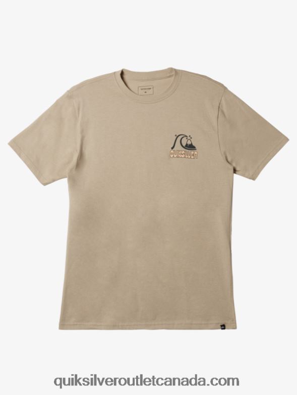 CA Quiksilver Men Rise & Shine T-shirt plaza taupe TX4R21116