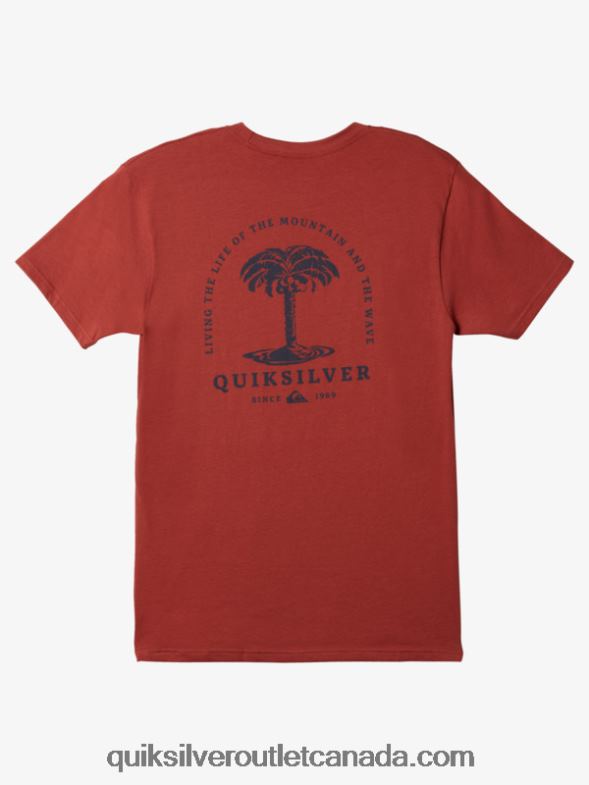 CA Quiksilver Men Sea Palm T-shirt marsala TX4R21022