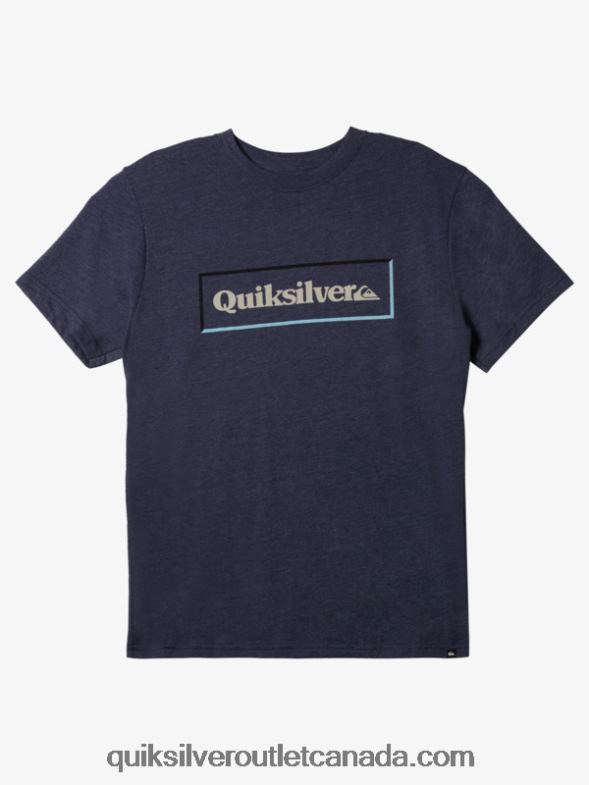 CA Quiksilver Men Simple Lock Mod T-shirt navy blazer heather TX4R21164