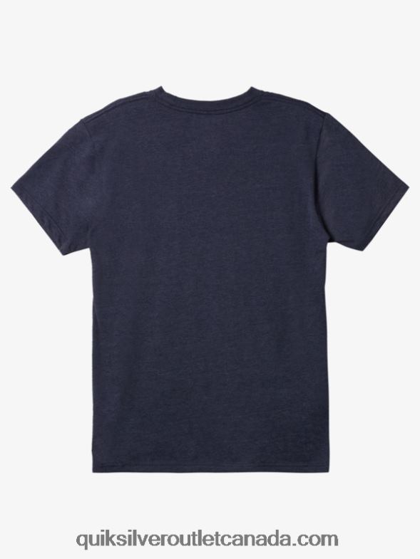 CA Quiksilver Men Simple Lock Mod T-shirt navy blazer heather TX4R21164