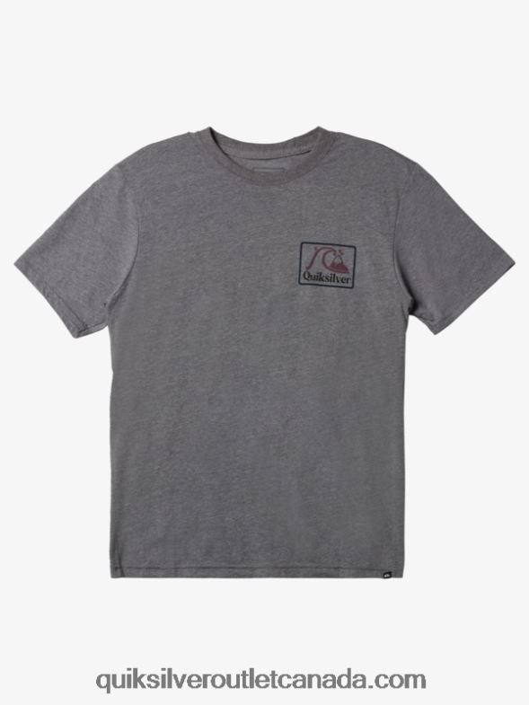 CA Quiksilver Men Square Biz Mod T-shirt medium grey heather TX4R21191