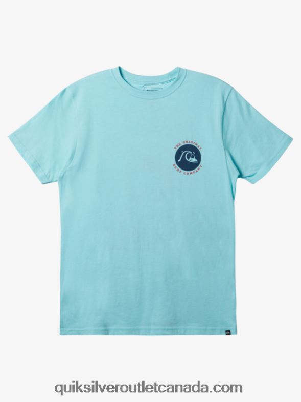 CA Quiksilver Men Stamped T-Shirt angel blue heather TX4R2412