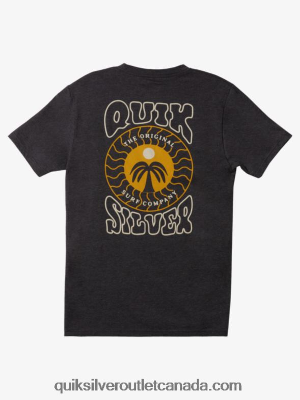CA Quiksilver Men Stamped T-Shirt charcoal heather TX4R2411