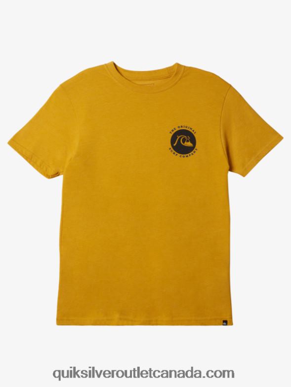 CA Quiksilver Men Stamped T-Shirt nugget gold heather TX4R2410