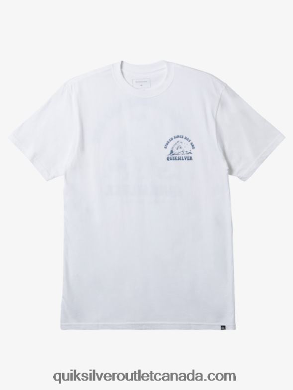 CA Quiksilver Men Stoked Since Day One T-Shirt white TX4R2230