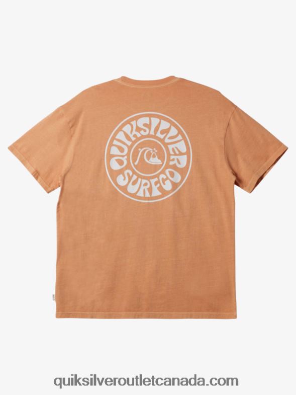 CA Quiksilver Men Stranger Days T-Shirt copper tan TX4R2753
