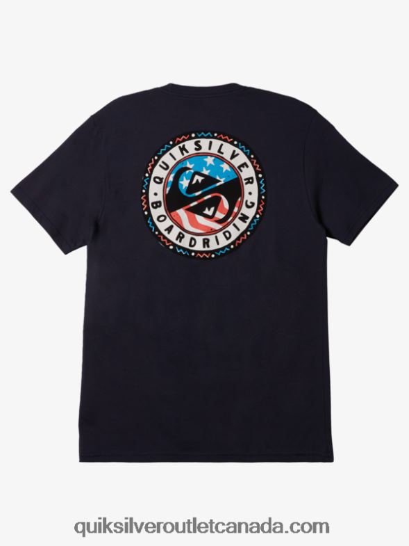 CA Quiksilver Men Summer Fun T-Shirt navy blazer TX4R2468