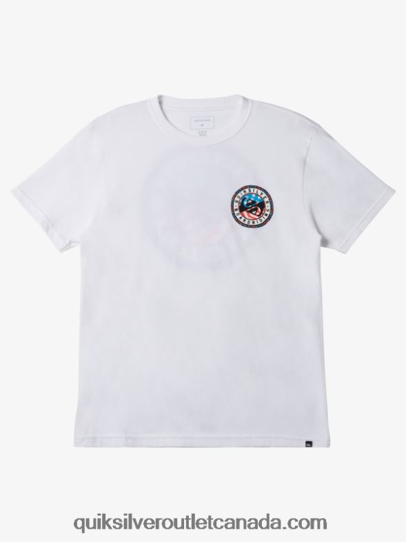 CA Quiksilver Men Summer Fun T-Shirt white TX4R2469