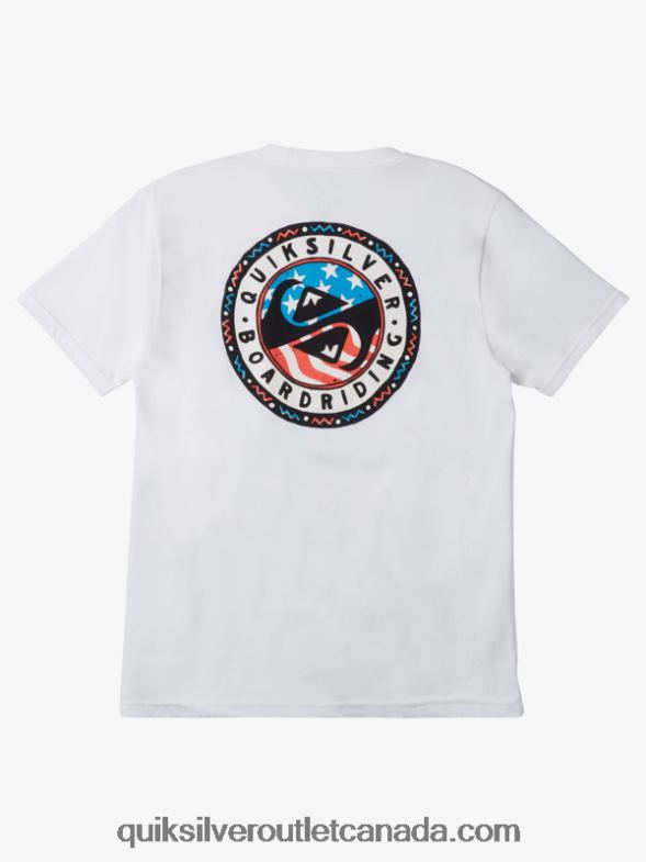 CA Quiksilver Men Summer Fun T-Shirt white TX4R2469