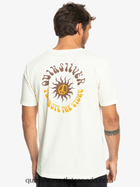 CA Quiksilver Men Sun Bloom T-Shirt birch TX4R21020