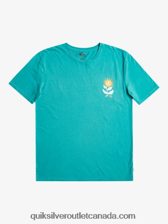 CA Quiksilver Men Sun Bloom T-Shirt brittany blue TX4R21021