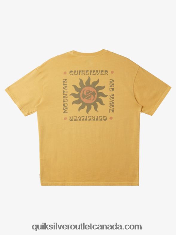 CA Quiksilver Men Sunset Rituals T-Shirt yolk yellow TX4R2390