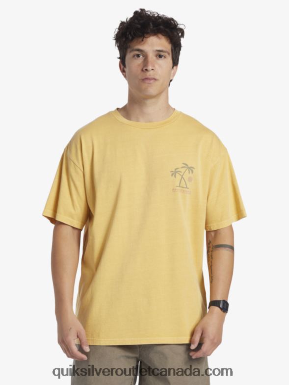 CA Quiksilver Men Sunset Rituals T-Shirt yolk yellow TX4R2390