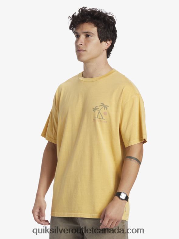CA Quiksilver Men Sunset Rituals T-Shirt yolk yellow TX4R2390