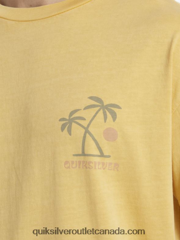 CA Quiksilver Men Sunset Rituals T-Shirt yolk yellow TX4R2390