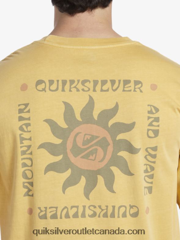 CA Quiksilver Men Sunset Rituals T-Shirt yolk yellow TX4R2390