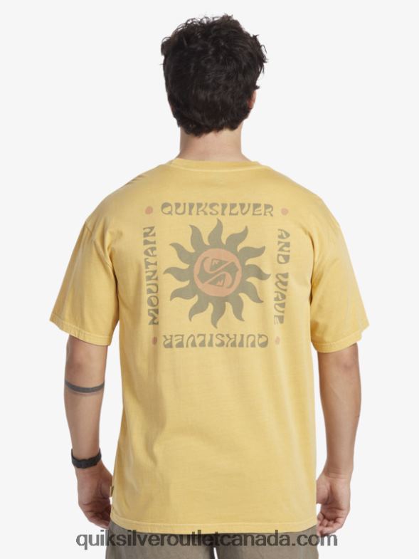 CA Quiksilver Men Sunset Rituals T-Shirt yolk yellow TX4R2390