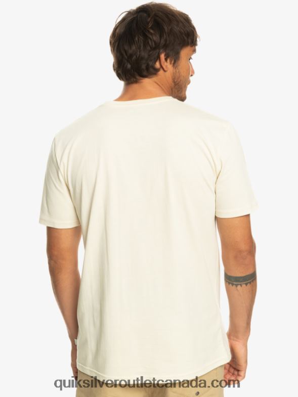 CA Quiksilver Men Surfadelica Stripe Pocket T-Shirt birch TX4R21065