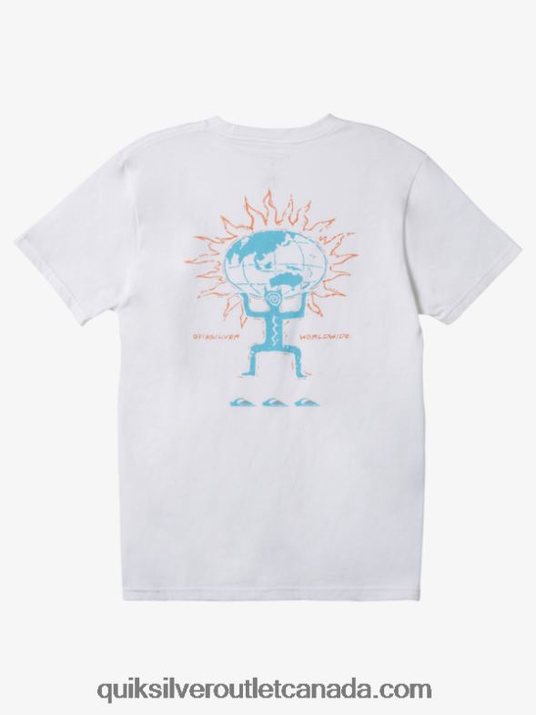 CA Quiksilver Men T-Shirt white TX4R2576