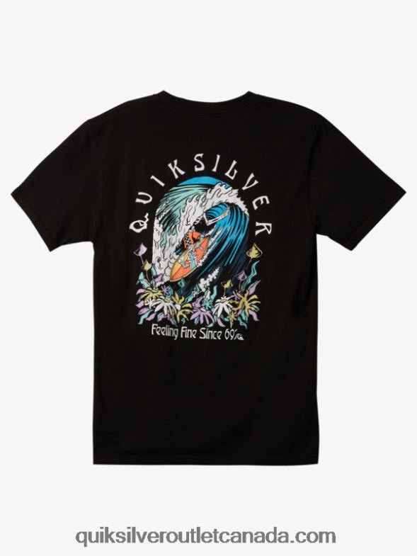CA Quiksilver Men The Original Barrel T-shirt black TX4R21172